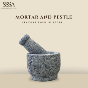 Rough Granite Mortar and Pestle