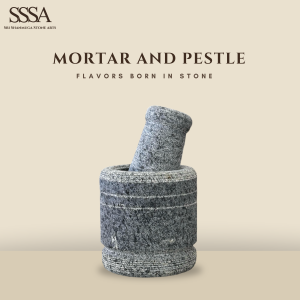 Granite Mortar and Pestle Rough small