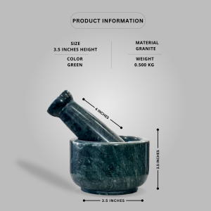 Marble Mortar & Pestle small green
