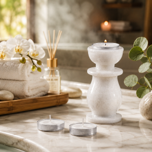 Marble Tea Light Candle Stand