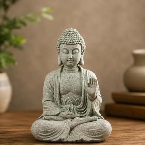 Sandstone Resting Buddha Statue for Home Decor